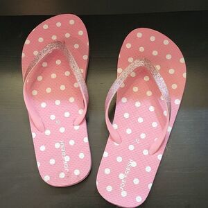 🌷2/$15🌷Joe Fresh Kids Pink Sparkle Flip Flops - XL